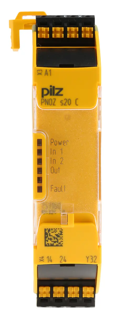 Produktfoto 1 von Pilz PNOZ s20 C Sicherheitsrelais, 24V dc, 2-Kanal Erweiterungsmodul, 1 Hilfsschalter, Automatisch