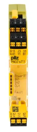 Produktfoto 1 von Pilz PNOZ s7.1 C Sicherheitsrelais 24V dc, 3 Sicherheitskontakte, Automatisch CE, EN 60947-5-1, TÜV, EN 60204-1, VDE