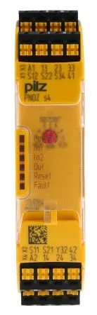Produktfoto 1 von Pilz PNOZ s4 C Sicherheitsrelais 24V dc, 3 Sicherheitskontakte, 1 Hilfsschalter, Automatisch und manuell RoHS SIL IEC