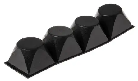Produktfoto 1 von 3M SJ5514 Selbstklebende Füße, Konisch viereckig, 13.1 mm, ø 20.6 mm, Polyurethan, B. 47.7mm, 66 °C max.