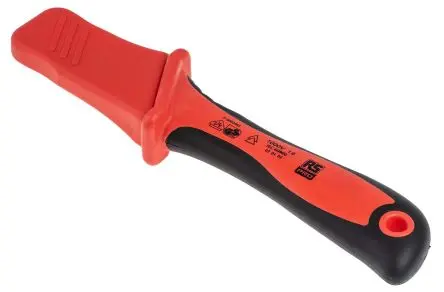 Produktfoto 1 von RS PRO VDE 1000V zugelassen Kabelmesser 220 mm, Klinge 44 mm Edelstahl