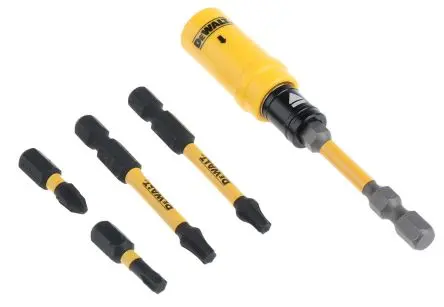 Produktfoto 1 von DeWALT Phillips, Pozidriv, Innensechsrund Gemischter Bit-Satz Flextorq CrMo-Stahl PH2, PZ2, T10, T15, T20, T25, T30,