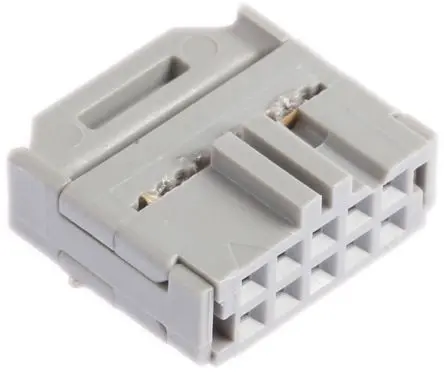3M 3000 IDC-Steckverbinder Buchse, gewinkelt, 10-polig Kabel / 2-reihig, Raster 2.54 mm