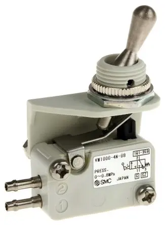 Produktfoto 1 von SMC, Kniehebel VM1000 Pneumatik-Steuerventil, manuell, Polybutylenterephthalat III B