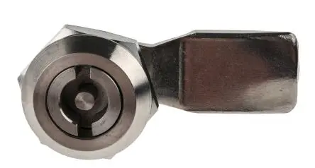 Produktfoto 1 von RS PRO, Silber Schubladenschloss aus Edelstahl, Schrankschloss 20 mm, entsperrbar mit Schlüssel 22.5 mm