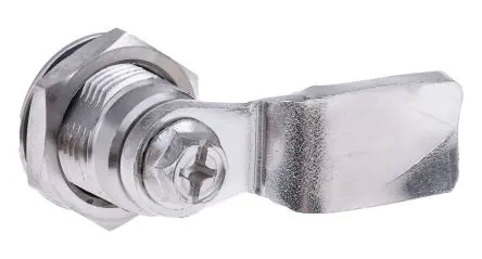 Produktfoto 1 von RS PRO, Silber Schubladenschloss aus Edelstahl, Schlüssellos 26 mm, entsperrbar mit Schlüssel