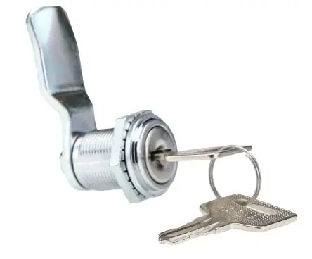 Produktfoto 1 von RS PRO, Chrom Schubladenschloss aus Druckguss, Schlüssel 20 mm, entsperrbar mit Schlüssel 16.5 mm
