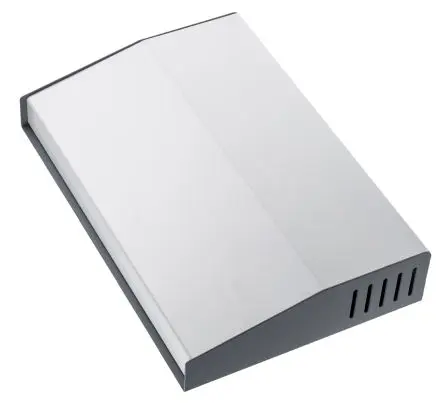 Produktfoto 1 von Hammond 515 Aluminium, Stahl Pultgehäuse Geneigte Front, Grau, 200 mm 58 mm, 300 mm