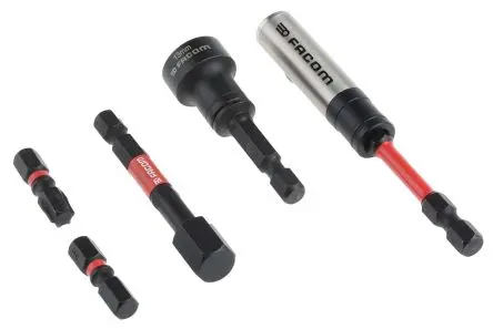 Produktfoto 1 von Facom Sechskant, Phillips, Pozidriv, Geschlitzt, Innensechsrund Flextorq, Stahl 1/4 in Hex 3, Hex 4, Hex 5, Hex 6, Hex