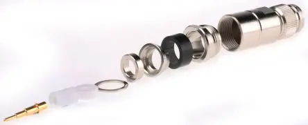 Produktfoto 1 von Telegärtner TNC Stecker Koaxialsteckverbinder TNC-Steckverbinder, Kabel, für RG213/U, RG393/U, RG214/U-Kabel, 50 Ω