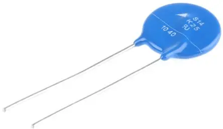 Produktfoto 1 von TDK Metalloxid-Varistor, 5.85 nF, 39 V / 10 A 2970 V, 1000 A max., Ø 15.5 mm, 4.2 mm, L. 43.5 mm