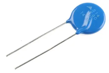 Produktfoto 1 von TDK Metalloxid-Varistor, 4.95 nF, 47 V / 10 A 2970 V, 1000 A max., Ø 15.5 mm, 4.4 mm, L. 43.5 mm