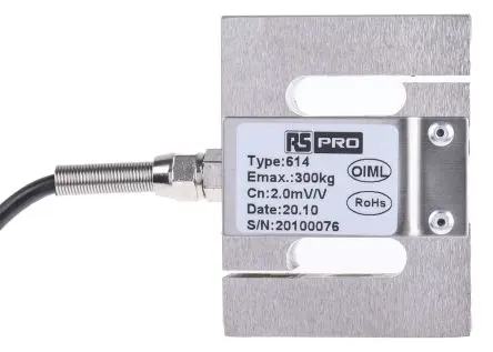 Produktfoto 1 von RS PRO Flach Quetschanschluss, Spannung Kraftmessdose aus Legierungsstahl 300 kg