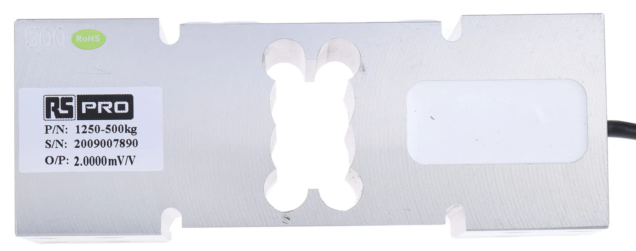Produktfoto 1 von RS PRO Wiegen Quetschanschluss Kraftmessdose aus Aluminium 500 kg