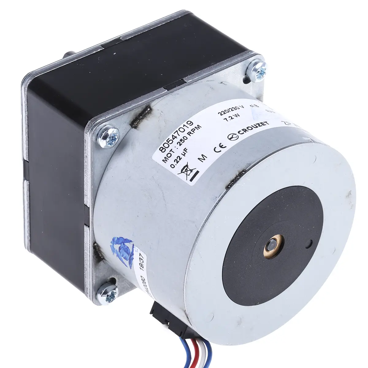 Produktfoto 1 von Crouzet 80 547 AC-Getriebemotor Umschaltbar, 7.2 W 2 rpm 230/240 V