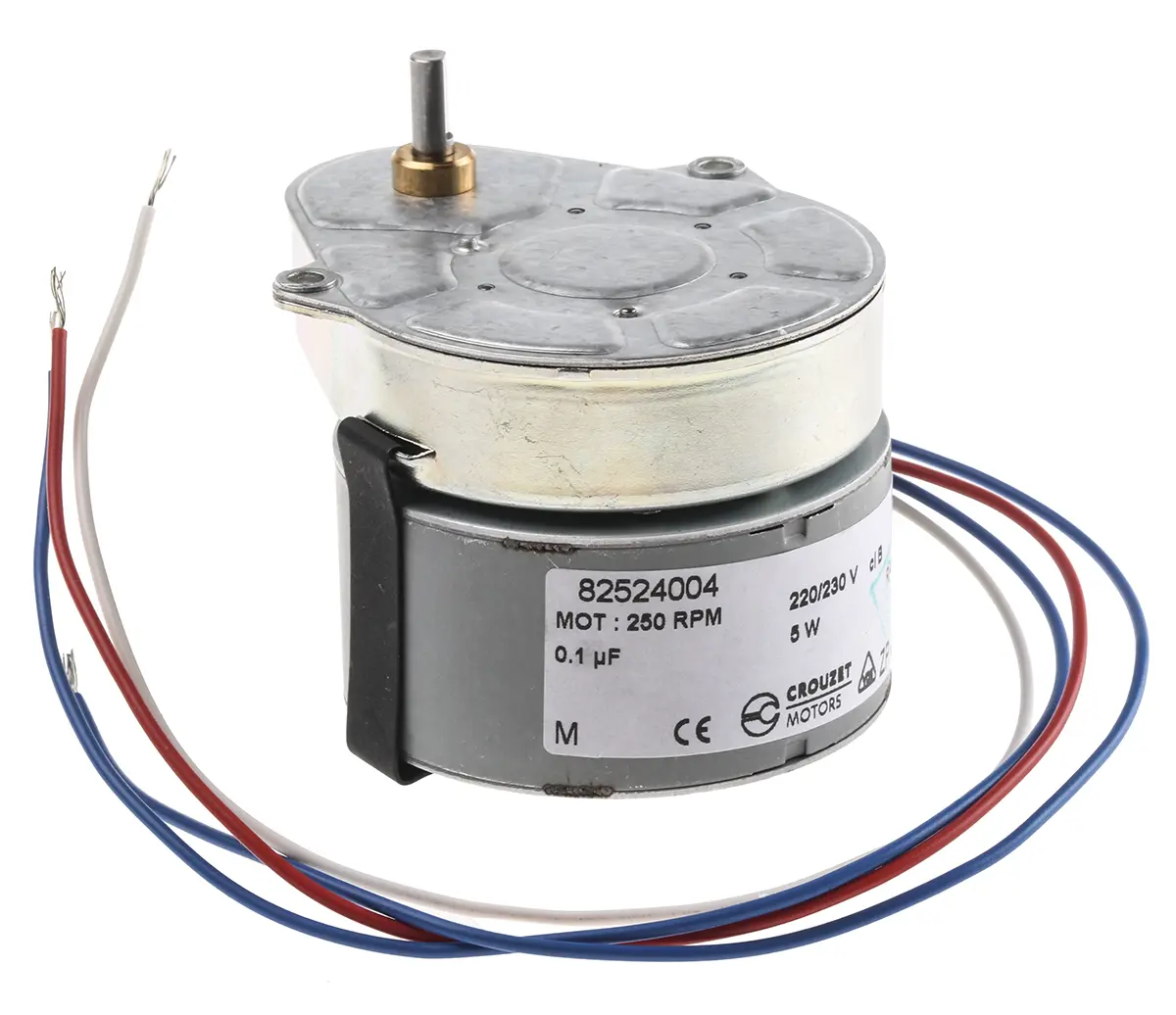 Produktfoto 1 von Crouzet 82 524 AC-Getriebemotor Umschaltbar, 3.5 W 10 rpm 230/240 V Panel