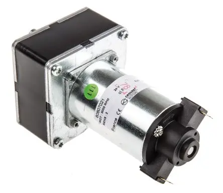 Produktfoto 1 von Crouzet 4.8X0.5 Bürsten-Getriebemotor DC-Getriebemotor bis 5 Nm 62.5I, 24V dc / 17 W, 42U/min, Wellen-Ø 7 mm, 65mm x 65