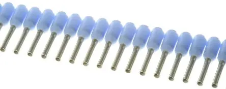 Produktfoto 1 von Weidmüller Aderendhülsen-Crimp, Stift ø 1.2 mm, Blau, Polypropylen, 8 mm, 14mm, Isoliert, 18 AWG max.