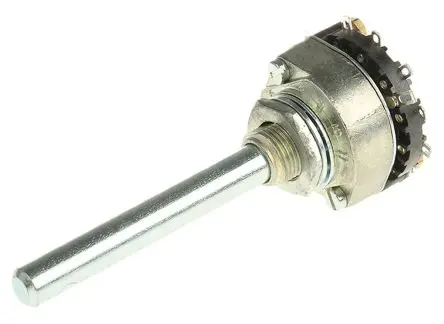 Produktfoto 1 von Lorlin 6-Stufen RA Drehschalter DPST / 1A Lot, 23.8 mm x 25.4mm x 9 mm