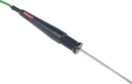 Produktfoto 1 von RS PRO Temperatursensor, Mit Mittelabgriff, Edelstahl perforiert x 110 mm Luft, Ø 4 mm, max.Temp 750 °C