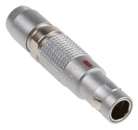 Produktfoto 1 von LEMO 00 B 0 6.4 mm Rundsteckverbinder Stecker 2-polig Stecker/Buchse 5A Kabel IP50