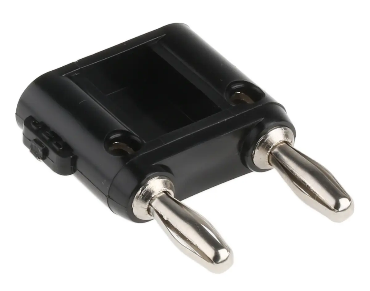 Produktfoto 1 von Fluke Stecker Schwarz Bananenstecker, Kontakt Nickel, 5000 V, Schraubanschluss