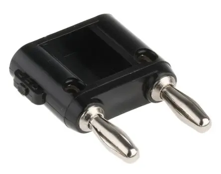 Produktfoto 1 von Fluke 4.22 mm Stecker Schwarz Bananenstecker, Kontakt Nickel, 5kV 15A, Schraubanschluss