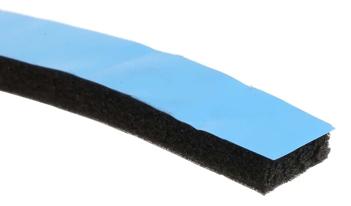 Produktfoto 1 von RS PRO PVC Schaum Schaumstoff Klebeband doppelseitig, Schwarz, Stärke 4.8 mm, 12.0 mm x 15 m