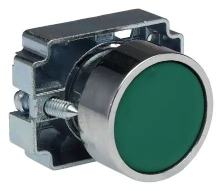 Produktfoto 1 von RS PRO RCAS Drucktastenkopf Ø 22 mm, Grün Tastend Rund Rund Metall, IP65