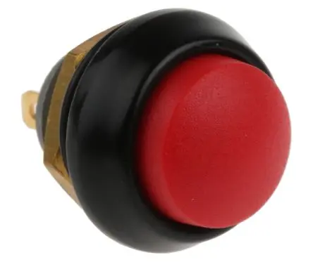 Produktfoto 1 von ITW 59 Miniaturdruckschalter Panel Ø 14 mm, SPST Rot, IP67
