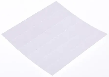 Produktfoto 1 von Raaco Lackierter Stahl Schubladen-Etiketten Weiß, 10 mm x 64mm x 1 mm