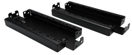 Produktfoto 1 von Rittal Stahl Frontplatte x 20 TE, Schwarz 100 mm