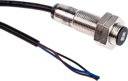 Produktfoto 1 von RS PRO M12 Induktiver Näherungssensor, Zylindrisch PnP / 200mA 4 mm, IP67 30 V dc