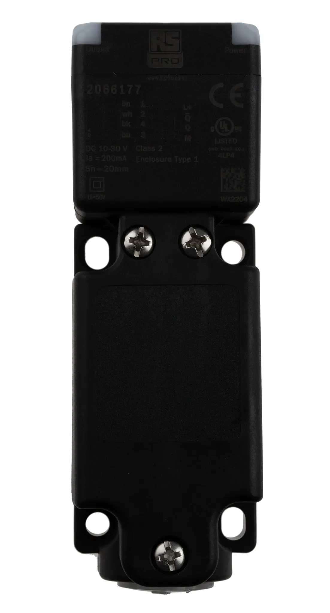 Produktfoto 1 von RS PRO Näherungssensor Induktiv, Rechteckig 20 mm PNP 10 → 30 V dc / 200 mA NO+NC, IP67