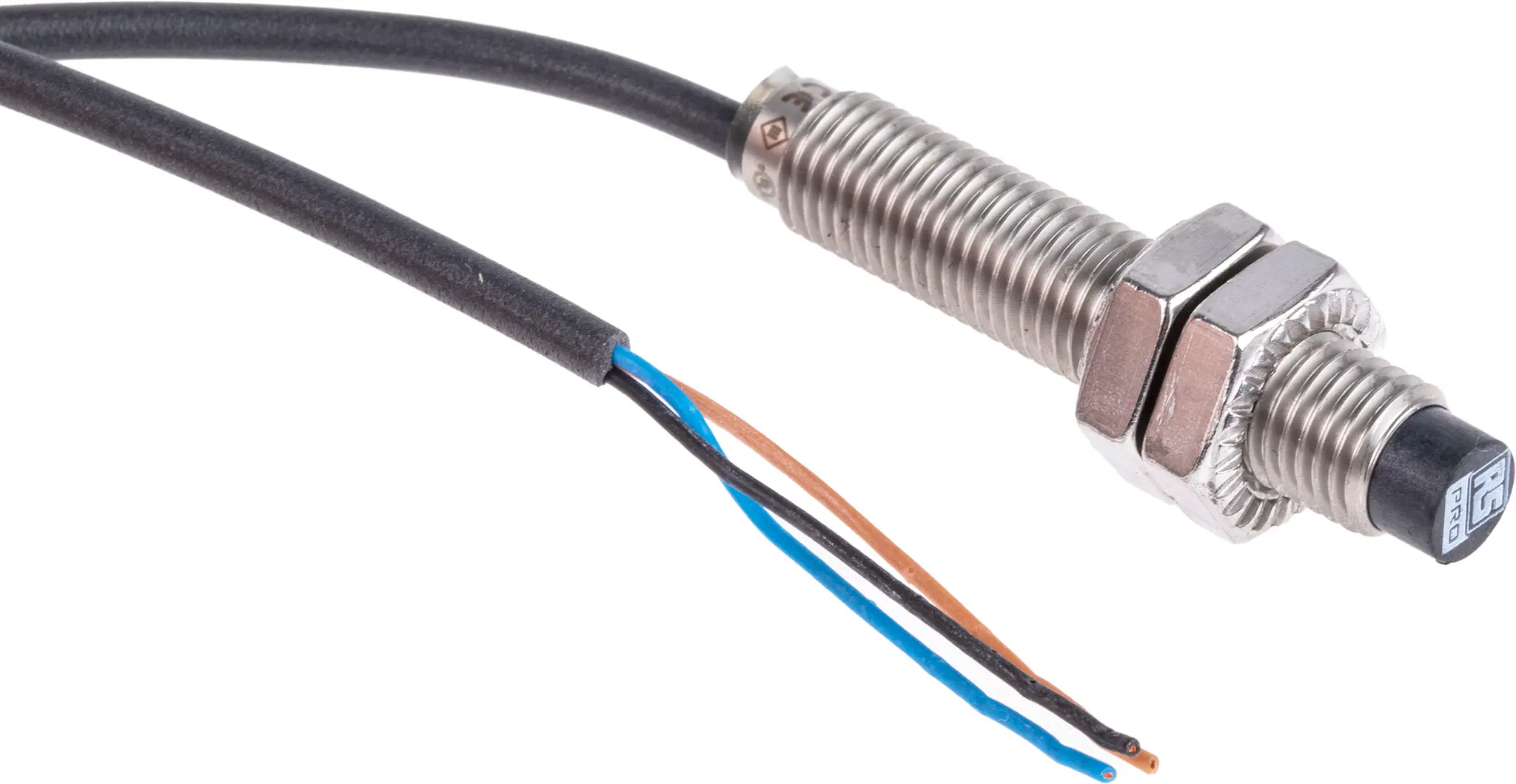 RS PRO M8 Näherungssensor Induktiv, Gewinderohr 4 mm PNP 10 → 30 V dc / 200 mA NO, IP68