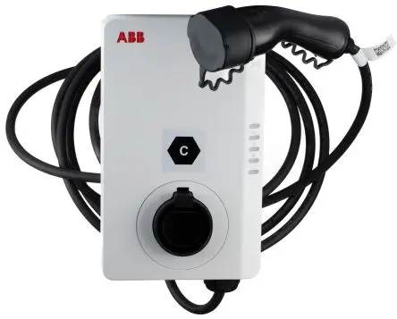 Produktfoto 1 von ABB 1 EV-Ladestation 11kW / 16 A, 195 mm x 110mm x 320 mm, 320 V ac → 415V