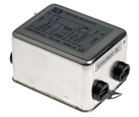 RS PRO MA Entstörfilter, 240V ac, 10 A, Chassismontage, Faston 0.3 mA / 50Hz, 60 Hz 3 Zustände