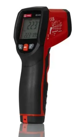 Produktfoto 1 von RS PRO RS-836 Infrarot Thermometer, -50 °C 20:1, bis 1000 °C, ±1°C, °C, Fahrenheit, F