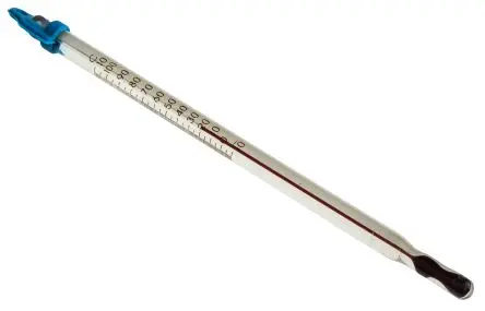 Produktfoto 1 von Brannan Glasthermometer, Spiritus rot, 110 °C, ±1 Division, Typ Eintauchen