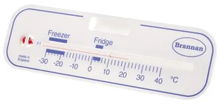 Produktfoto 1 von Brannan Glasthermometer, Ungiftige Flüssigkeit, 40 °C, ±1°C