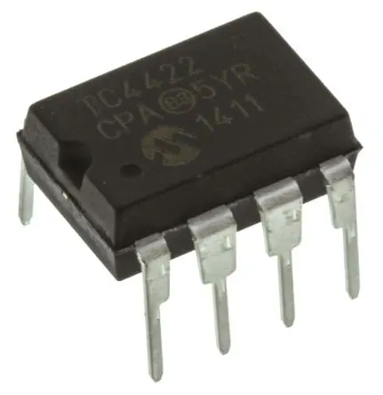 Produktfoto 1 von Microchip MOSFET MOSFET 9 A 1 8-Pin PDIP 20 V 60 ns