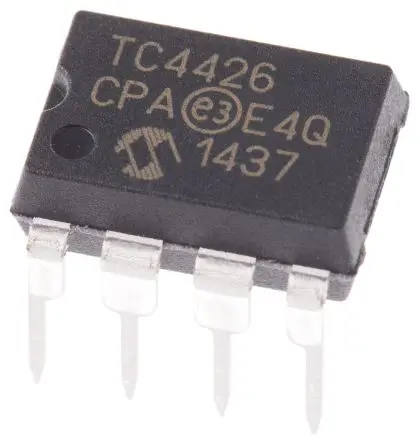 Produktfoto 1 von Microchip MOSFET MOSFET 1.5 A 2 8-Pin PDIP 22 V 19 ns