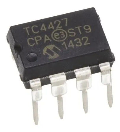 Produktfoto 1 von Microchip MOSFET MOSFET 1.5 A 2 8-Pin PDIP 22 V 19 ns
