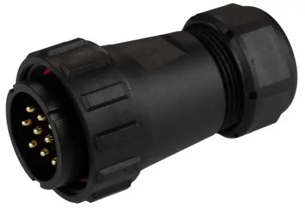 Produktfoto 1 von RS PRO SP29 38.8 mm Rundsteckverbinder Stecker 10-polig Stecker 10A Kabel IP68