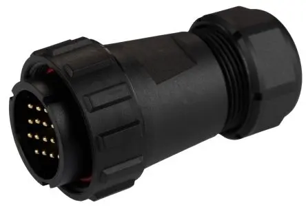 Produktfoto 1 von RS PRO SP29 38.8 mm Rundsteckverbinder Stecker 16-polig Stecker 10A Kabel IP68