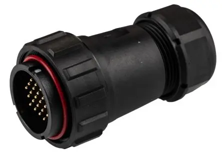 Produktfoto 1 von RS PRO SP29 38.8 mm Rundsteckverbinder Stecker 24-polig Stecker 5A Kabel IP68