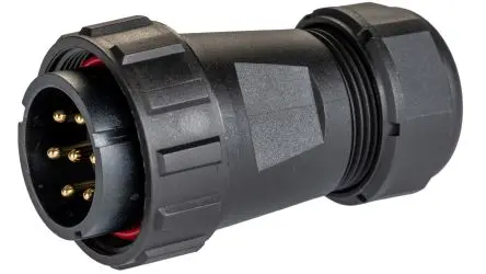 Produktfoto 1 von RS PRO SP29 38.8 mm Rundsteckverbinder Stecker 7-polig Stecker 25A Kabel IP68