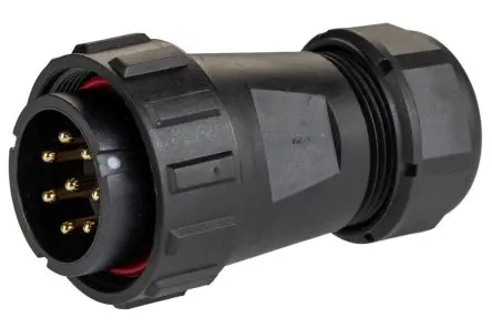 Produktfoto 1 von RS PRO SP29 38.8 mm Rundsteckverbinder Stecker 8-polig Stecker 25A Kabel IP68