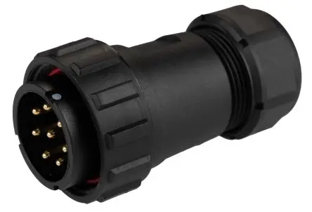 Produktfoto 1 von RS PRO SP29 38.8 mm Rundsteckverbinder Stecker 8-polig Stecker 10A Kabel IP68
