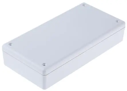 Produktfoto 1 von Hammond Serie 1599 Tragbares Gehäuse, ABS, 85.5 mm, 170 mm, H. 34.8 mm, Grau, IP54